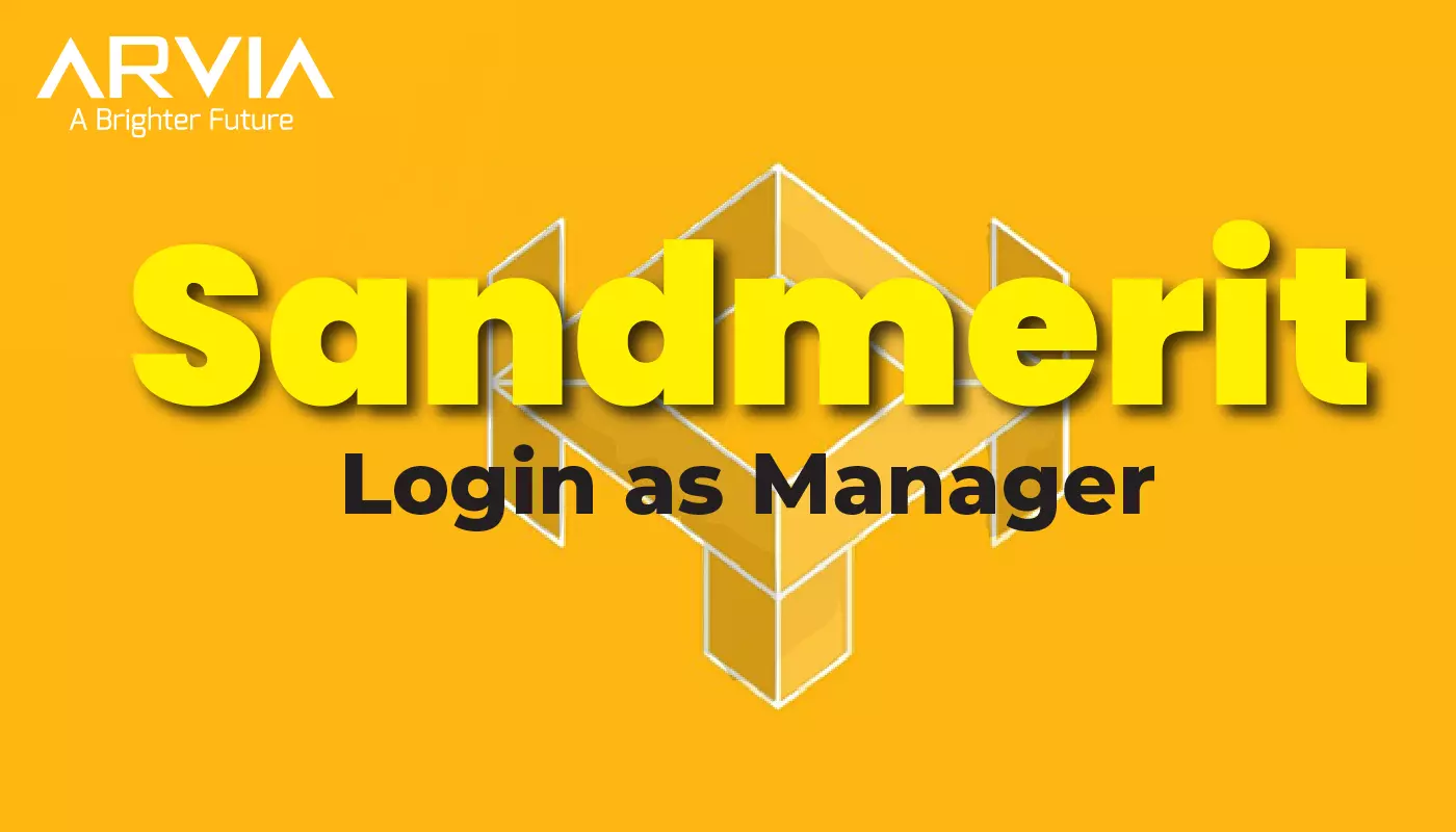 Sandmerit – Login as Manager